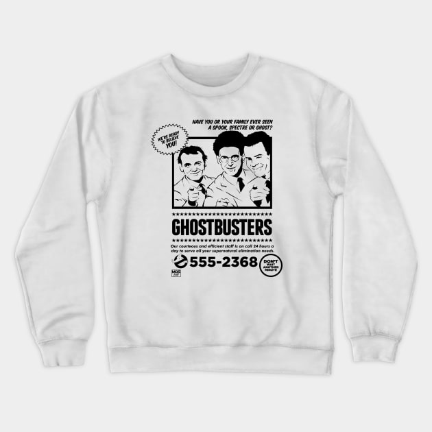 Ghostbusters Crewneck Sweatshirt by mosgraphix